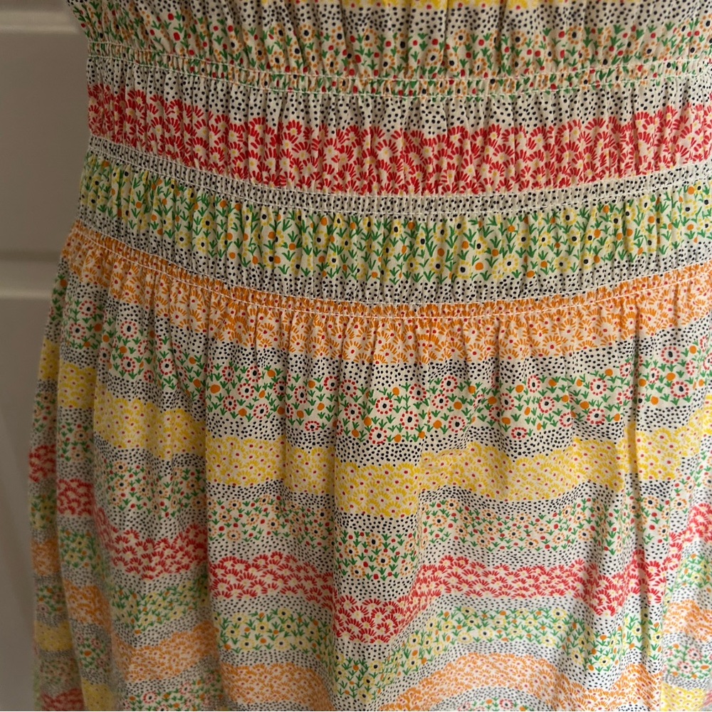 Ann Mashburn Mixed Media Print Midi Cotton Dress - Picture 4 of 11